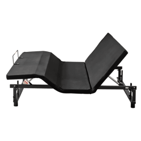 Adjustable Bed Base Frame Head And Foot Incline Quiet Motor Full Size Zero Gravity (Option: Antique Black)
