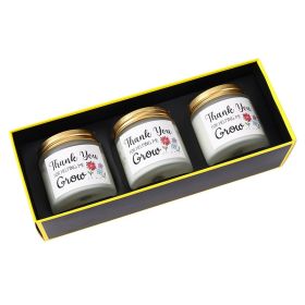 Set Of 3 Scented Candles - Text And Patterns Can Be Printed On The Surface (Option: Scented candles)