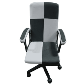 Home Office Chair White And Grey Simple Design (Option: Black White)