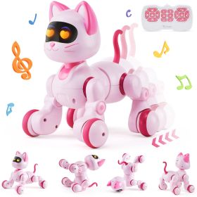 VEVOR RC Robot Cat Toy For Kid Talking Dancing Touch Remote Control Programmable (Option: Default)