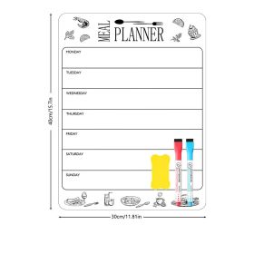 Magnetic Fridge Message Board, Having A Super Large Writing Area And Made With Fine Craftsmanship, An Essential Single Item For The Kitchen. (Option: 30x40cm)