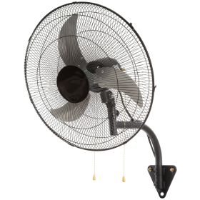 VEVOR Wall Mount Fan, 20 Inch, 3-speed High Velocity Max. 4650 CFM Oscillating Industrial Wall Fan, Commercial Or Residential For Warehouse, Gree (Color: Black)