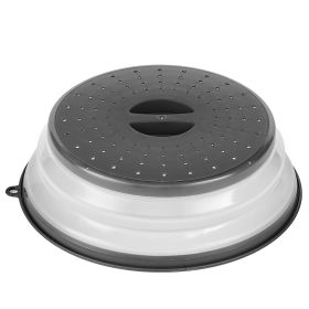 VEVOR 2PCS Microwave Splatter Covers 10.4Collapsible Microwave Food Lid (Color: Grey)
