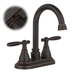 2 Handles Bathroom Sink Faucet, Oil Rubbed Bronze Centerset RV Bathroom Faucets For 2 3 Hole (Option: Oil Rubbed Bronze)