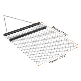 VEVOR Drag Harrow,ATV Chain Harrow, Q235 Steel UTV Tractor Attachments Field Drag Mat For Landscape Leveling Or Sod Prepping, Towable Harrow Rake (Option: Default)