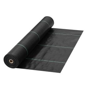 VEVOR Weed Barrier Landscape Fabric 6X300FT Heavy Duty Woven PP Weed Control Mat (Option: Default)