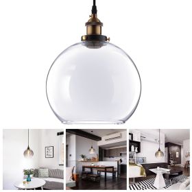 9.8 Ball Shape Glass Ceiling Light Transperant (Option: as picture)